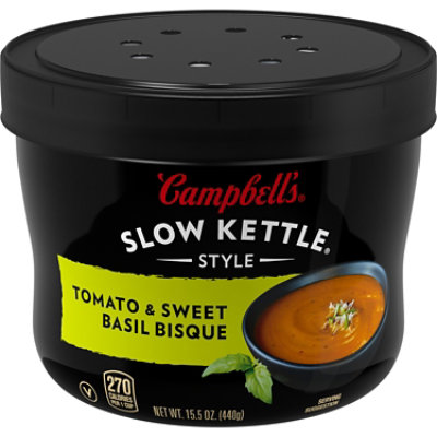 Campbell's Slow Kettle Tomato & Sweet Basil Bisque - 15.5 Oz - Image 1