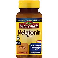Nature Made Melatonin Value Size Tablets 3 Mg - 240 Count - Image 2