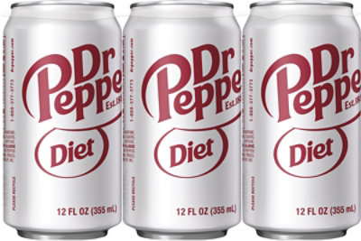 Dr Pepper Diet Soda cans - 6-12 Fl. Oz. - Image 7