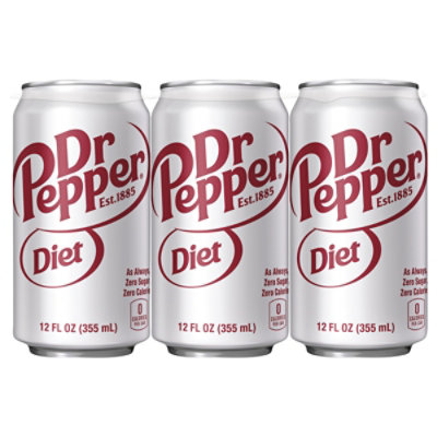 Dr Pepper Diet Soda cans - 6-12 Fl. Oz. - Image 3