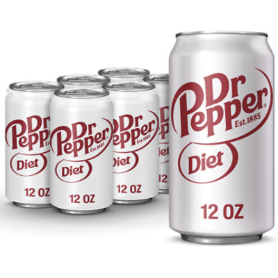 Dr Pepper Diet Soda cans - 6-12 Fl. Oz. - Image 1