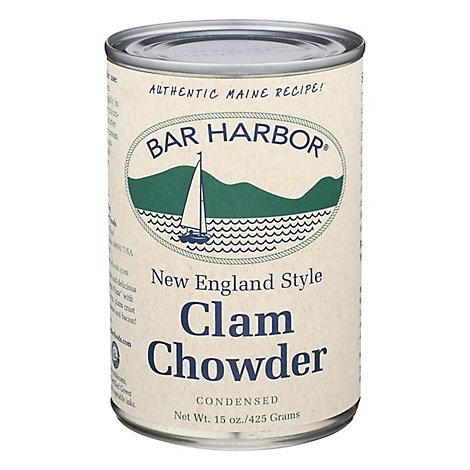 Bar Harbor Chowder Condensed Clam New England Style - 15 Oz