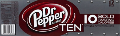Dr Pepper TEN 12 fl oz cans 12 pack - Image 3