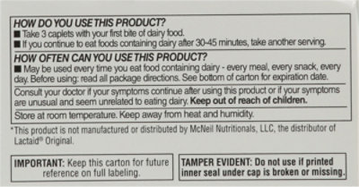 Signature Select/Care Dairy Digest Lactase Enzyme Digestive Supplement Single Serve Caplet - 120 Count - Image 4