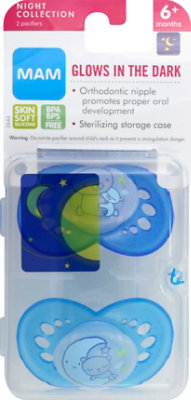 MAM Pacifier Night 6 Months Plus - 2 Count - Image 2