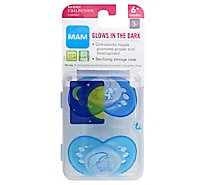 MAM Pacifier Night 6 Months Plus - 2 Count