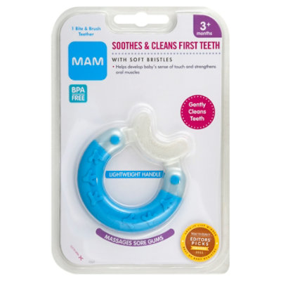 Mam teething hot sale brush