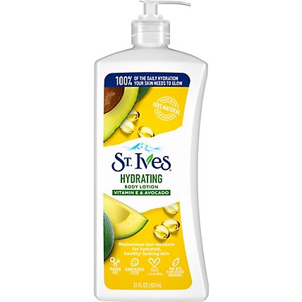 St. Ives Body Lotion Daily Hydrating Vitamin E - 21 Fl. Oz. - Image 2