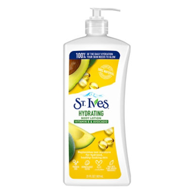 St. Ives Body Lotion Daily Hydrating Vitamin E - 21 Fl. Oz.