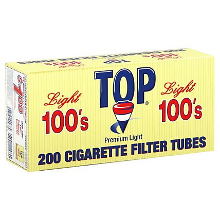 Top Cigarette Filter Tube 100 Light - 200 Count - Image 1