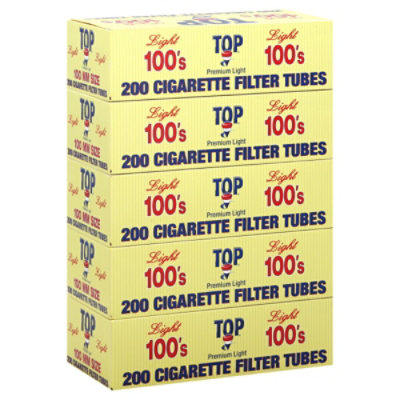 Top Cigarette Filter Tube 100 Light Case Albertsons