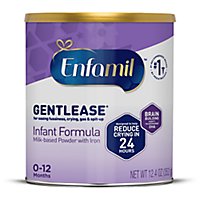 Enfamil Gentlease Infant Formula Milk Based With Iron Powder Can - 12.4 Oz - Image 1