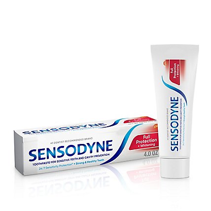Sensodyne Toothpaste For Sensitive Teeth & Cavity Prevention With Fluoride Full Protection - 4 Oz - Image 2