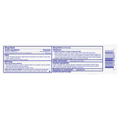 Sensodyne Toothpaste For Sensitive Teeth & Cavity Prevention With Fluoride Full Protection - 4 Oz - Image 4