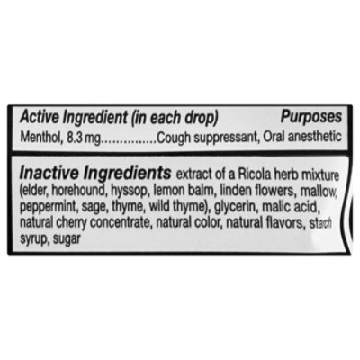 Ricola Dual Action Cherry Throat Drops - 19 Count - Image 4