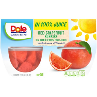 Dole Red Grapefruit Sunrise Cups - 4-4 Oz - Image 2