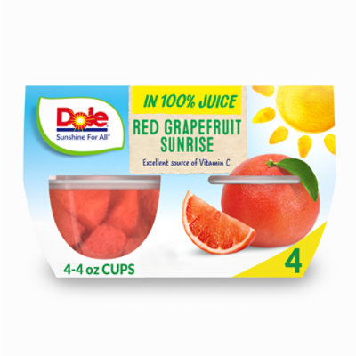Dole Red Grapefruit Sunrise Cups - 4-4 Oz - Image 3