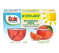 Dole Red Grapefruit Sunrise Cups - 4-4 Oz
