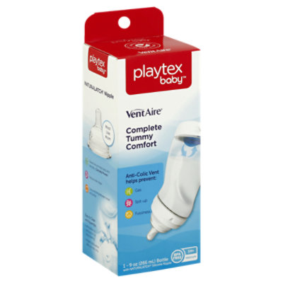 Playtex VentAire Advanced Wide with Fast Flow Nipple 9 oz Bottles