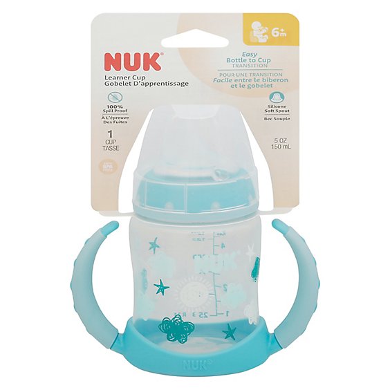 Nuk Learner Cup Removable Handles 6 Months+ 5 Oz - Each (Colors May Vary)