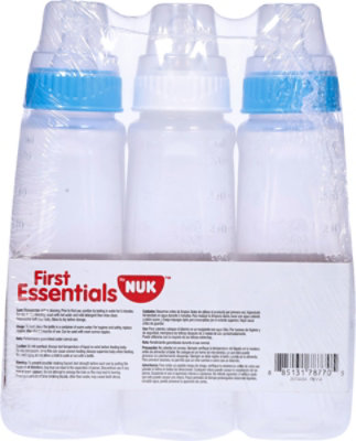 NUK First Essentials Bottles Leak Proof 4 Months Plus - 9 Oz - Image 4