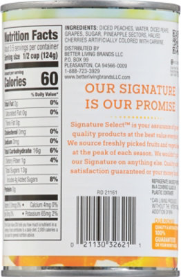 Signature SELECT Fruit Cocktail in Extra Light Syrup Can - 15 Oz - Image 5