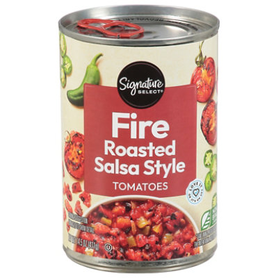 Signature SELECT Salsa Style Salsa Fire Roasted Tomatoes - 14.5 Oz
