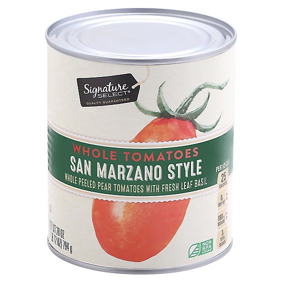 Signature SELECT Tomatoes Whole San Marzano Style - 28 Oz