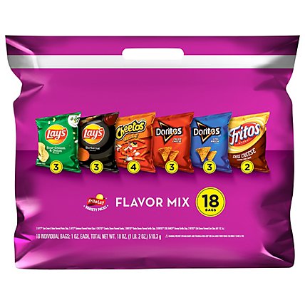 Frito Lay Snacks Flavor Mix Bag - 18-1 Oz - Image 1