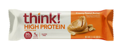 thinkThin High Protein Bar Creamy Peanut Butter Chocolate Dipped - 2.1 Oz