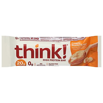 thinkThin High Protein Bar Creamy Peanut Butter Chocolate Dipped - 2.1 Oz - Image 1