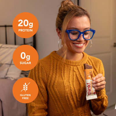 thinkThin High Protein Bar Creamy Peanut Butter Chocolate Dipped - 2.1 Oz - Image 3