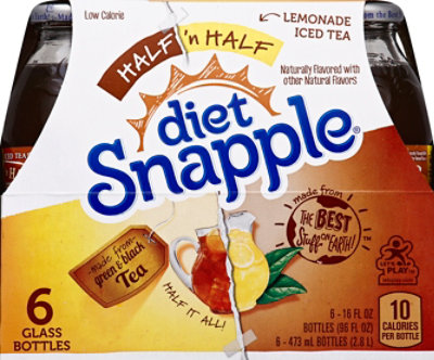 Snapple Diet Iced Tea Half N Half Lemonade - 6-16 Fl. Oz. - Image 3