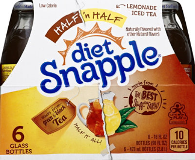 Snapple Diet Iced Tea Half N Half Lemonade - 6-16 Fl. Oz. - Image 2