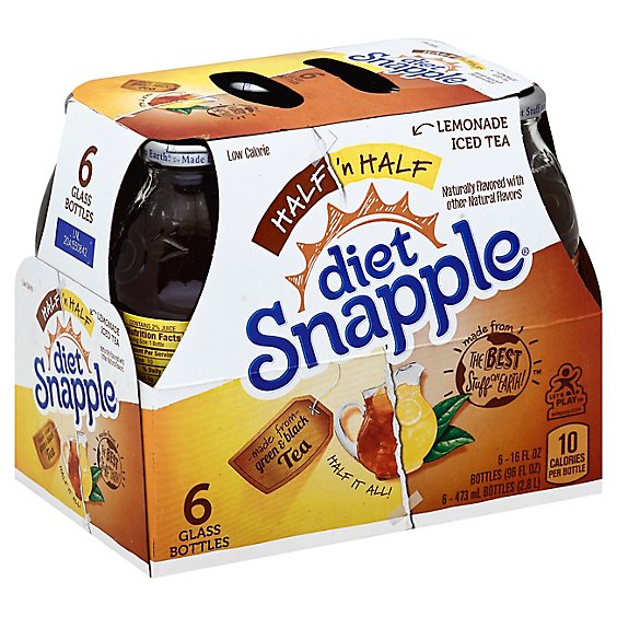 Snapple Diet Iced Tea Half N Half Lemonade - 6-16 Fl. Oz.