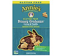 Annies Homegrown Bunny Cookies Gluten Free Cocoa & Vanilla - 6.75 Oz