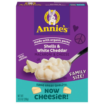 Annies Homegrown Macaroni & Cheese Shells & White Cheddar Box - 10.5 Oz - Image 3