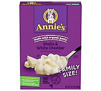 Annies Homegrown Macaroni & Cheese Shells & White Cheddar Box - 10.5 Oz