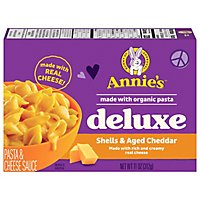 Annies Homegrown Macaroni & Cheese Sauce Creamy Deluxe Aged Cheddar Box - 11 Oz - Image 3