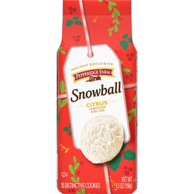 Pepperidge Farm Snowball Citrus Flavored Cookies - 5.5 Oz - Image 1