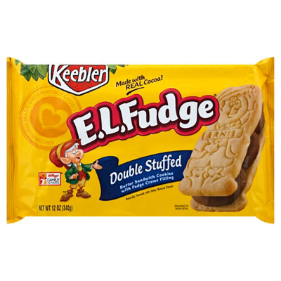 Keebler E.L. Fudge Cookies Elfwich Double Stuffed - 13.6 Oz