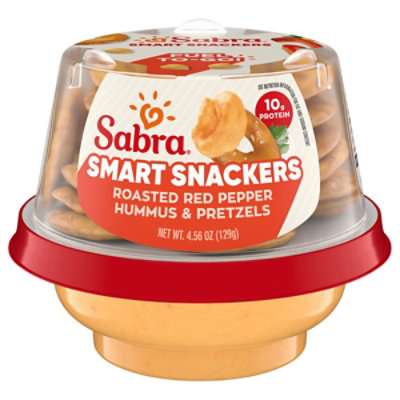 Sabra Roasted Red Pepper Hummus with Pretzels - 4.56 Oz. - Image 3