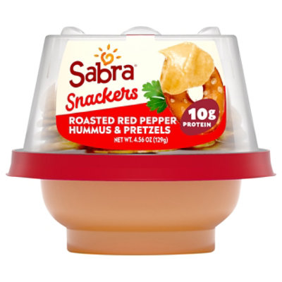 Sabra Roasted Red Pepper Hummus with Pretzels - 4.56 Oz.