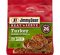 Jimmy Dean Heat N Serve Turkey Sausage Patties 26 Count - 23.9 Oz