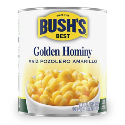 Bush's Golden Hominy - 108 Oz