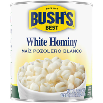 Bush's White Hominy - 108 Oz