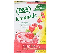 True Lemon Drink Mix Lemonade Raspberry - 10 Count