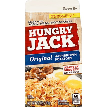Hungry Jack Potatoes Hashbrown Original Family Size Box - 4.2 Oz - Image 2