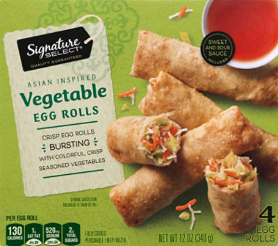 Signature SELECT Egg Rolls Vegetable 4 Count - 12 Oz - Image 2