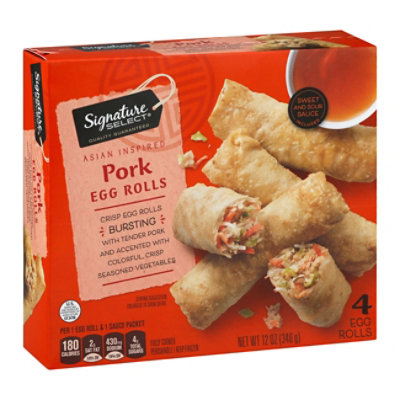 Signature SELECT Egg Rolls Pork 4 Count - 12 Oz - Image 1